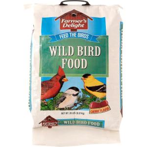 imageWagners 53003 Farmers Delight Wild Bird Food with Cherry Flavor 20Pound Bag20 Pound Pack of 1