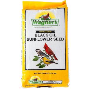 imageWagners 76027 Black Oil Sunflower Wild Bird Food 25Pound Bag